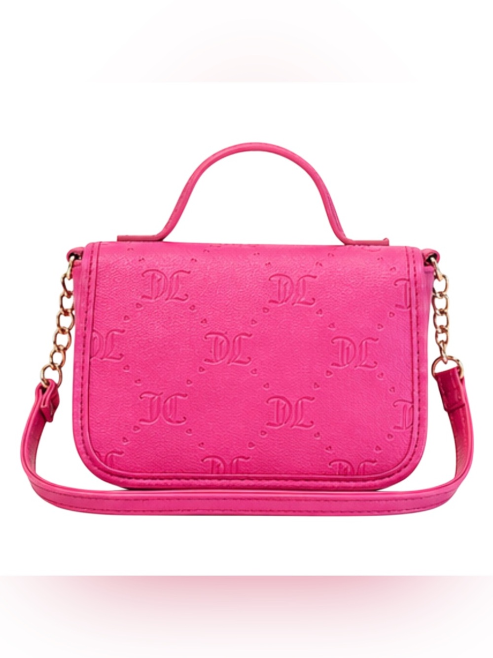 Juicy Couture Bright Pink Heart Logo Crossbody with Wallet - Picture 3 of 9